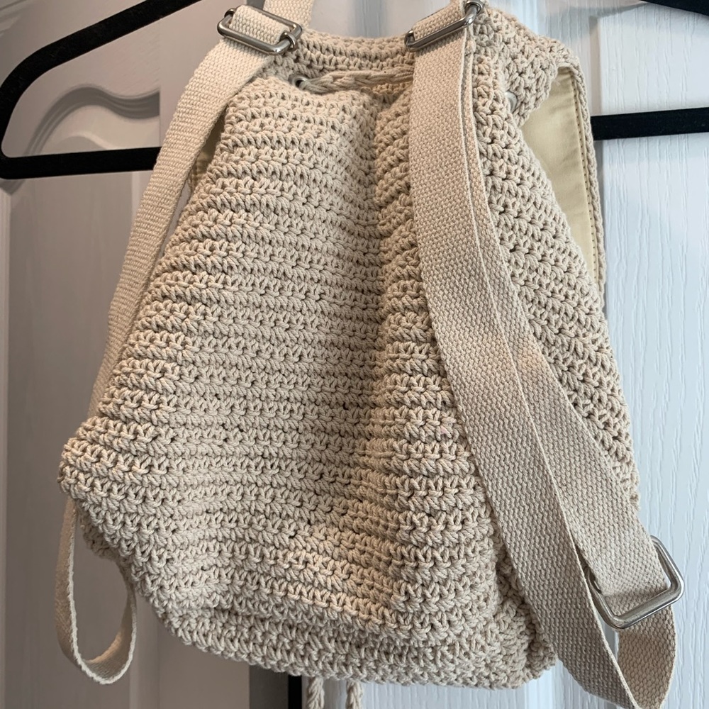 NWOT Wild Fable Crochet Mini Drawstring Backpack - Picture 6 of 7